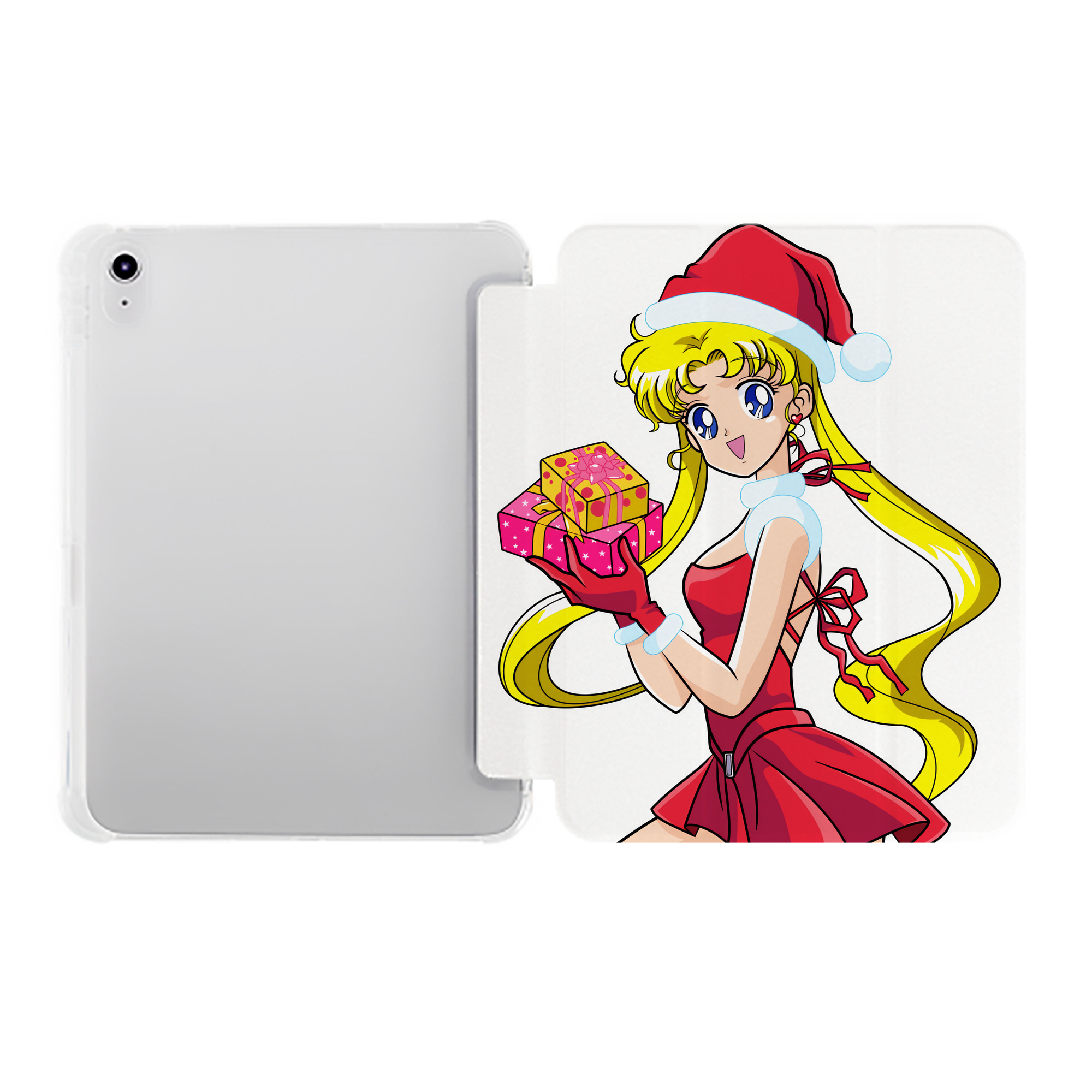 （画像用） 美少女戦士セーラームーン 月野 うさぎ つきの うさぎ Sailor Moon Tsukino Usagi IPad ケース ペン収納付き 三つ折りスタンド PUレザー×シリコン 対応機種9.5/10.5/10.9インチ